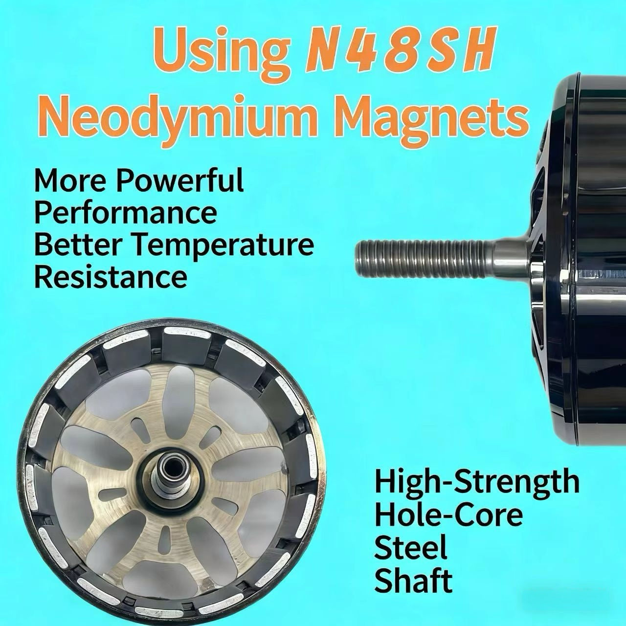 Tenswall 4214-350KV Brushless Motor for 12-13 Inch FPV Drone