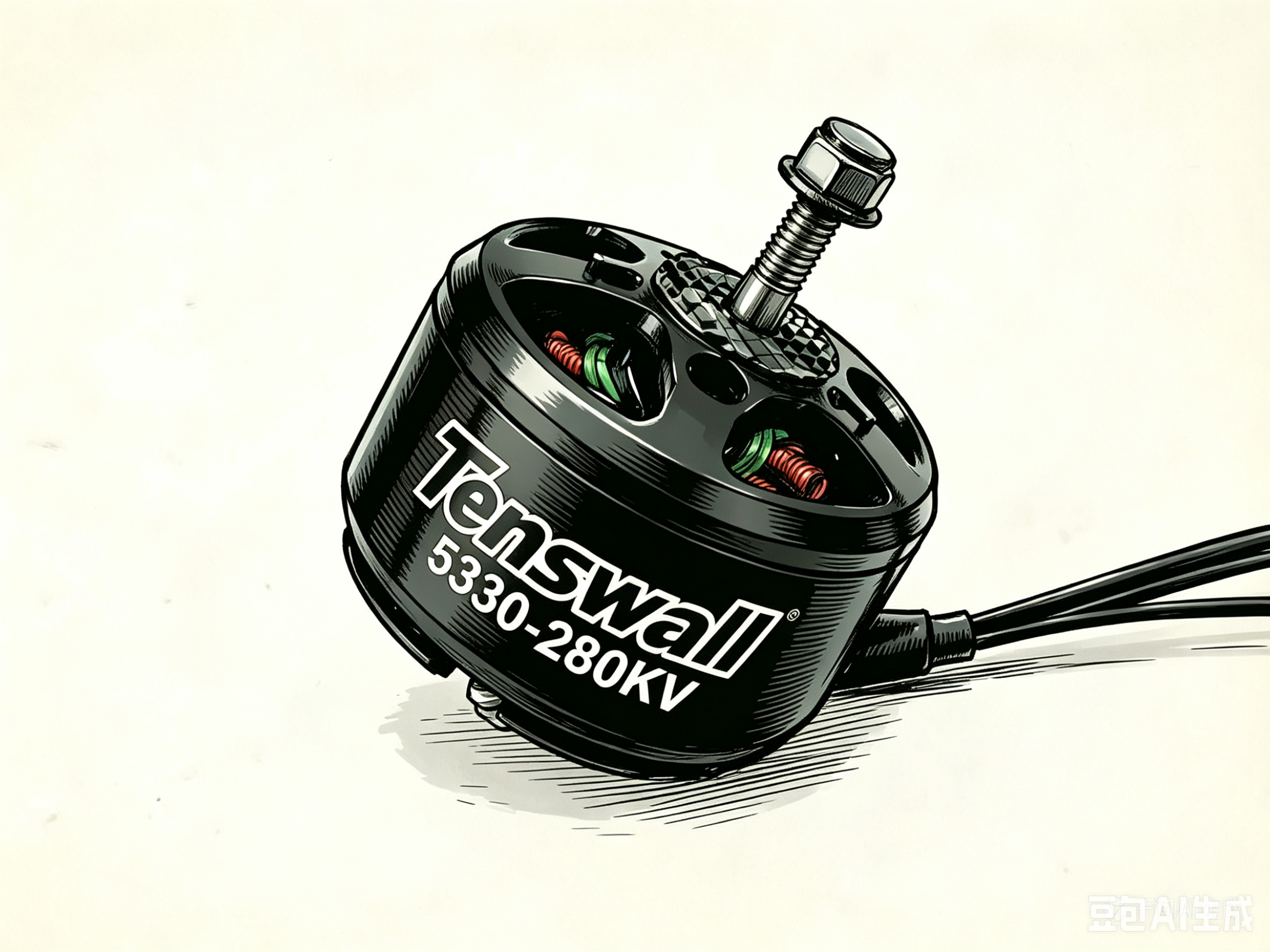 Tenswall 5330 280KV Brushless Motor for Long Range FPV Drone Quadcopter