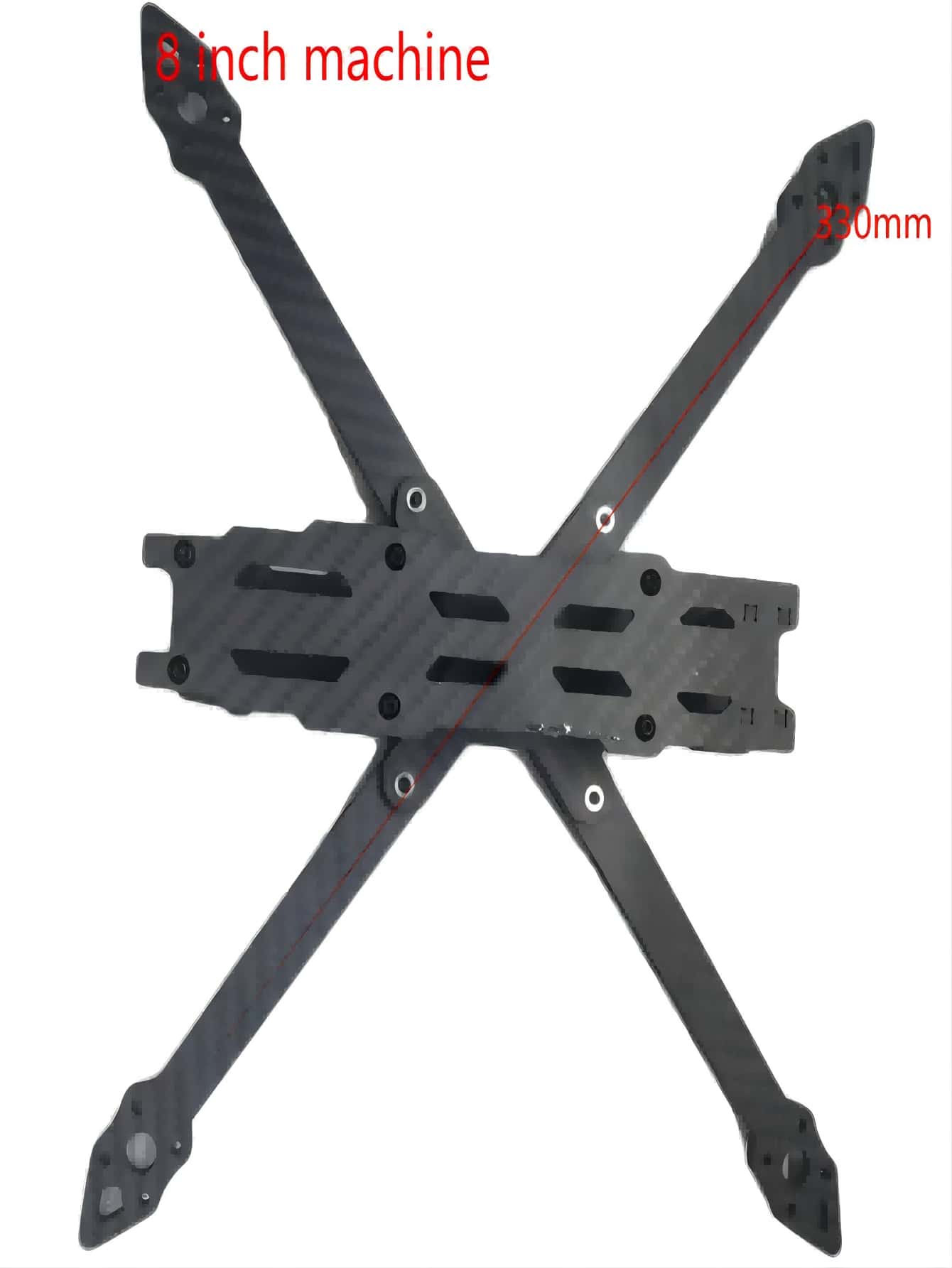 Tenswall 8 Inch Carbon Fiber FPV Drone Frame Long Range Quadcopter Kit